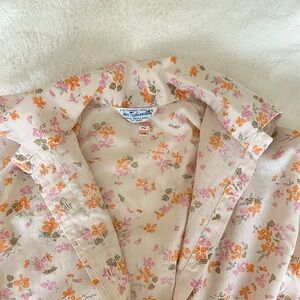 1970s MISS FASHIONALITY FLORAL BUTTON DOWN